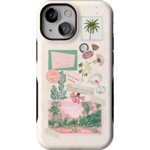 Casely iPhone 13 Mini Case | Pura Vida | Oasis | Bold Protective Design | Compatible with MagSafe(Vintage Vacay | FashionPass x Casely)