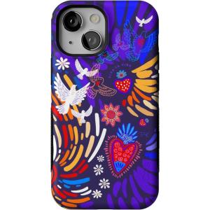Casely iPhone 13 Mini Case | Pura Vida | Oasis | Bold Protective Design | Compatible with MagSafe(Viva La Vida | Frida Kahlo Collage)