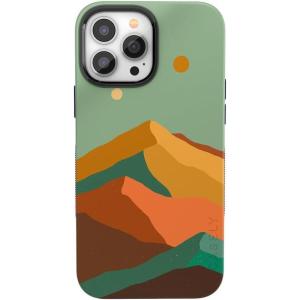 Casely iPhone 13 Pro Case | Into The Wild | Black Leopard | Bold Protective Design | MagSafe Compatible Design(Endless Peaks | Colorblock Mountain)