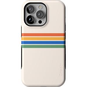 Casely iPhone 13 Pro Case | Into The Wild | Black Leopard | Bold Protective Design | MagSafe Compatible Design(Totally Groovy | Rainbow Stripes Color Block)