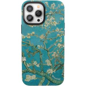 Casely iPhone 13 Pro Case | Into The Wild | Black Leopard | Bold Protective Design | MagSafe Compatible Design(Van Gogh | Almond Blossom Floral)