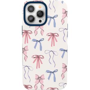 Casely iPhone 13 Pro Case | Sage Garden | Green Floral | Bold Protective Design | Compatible with MagSafe(Coquette Girlie | Pastel Bows)