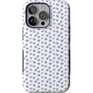 Casely iPhone 13 Pro Case | Sage Garden | Green Floral | Bold Protective Design | Compatible with MagSafe(Lovebug | Blue Hearts)