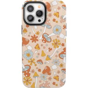 Casely iPhone 13 Pro Case | Sage Garden | Green Floral | Bold Protective Design | Compatible with MagSafe(Mushroom Magic | Retro Floral)