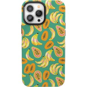 Casely iPhone 13 Pro Case | Sage Garden | Green Floral | Bold Protective Design | Compatible with MagSafe(Papaya Palms | Dippin’ Daisy’s Tropical Vacation)