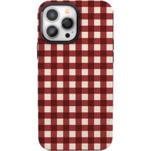 Casely iPhone 13 Pro Max Case | Checked Twice | Red Plaid | Bold Protective Design | MagSafe Compatible Design