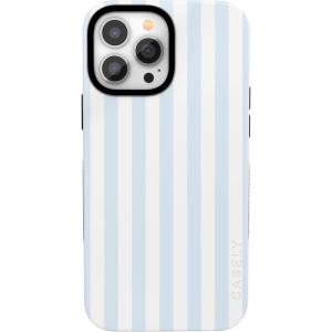 Casely iPhone 13 Pro Max Case | Falling for You | Plum Floral | Bold Protective Design | Compatible with MagSafe(Blue Stripes | Sunday Best)