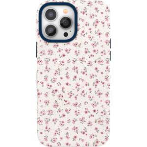 Casely iPhone 13 Pro Max Case | Falling for You | Plum Floral | Bold Protective Design | Compatible with MagSafe(Cottage Charm | Cottagecore)