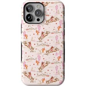 Casely iPhone 13 Pro Max Case | Falling for You | Plum Floral | Bold Protective Design | Compatible with MagSafe(Cowgirl Canyon | FashionPass x Casely)