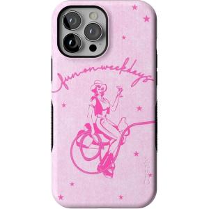 Casely iPhone 13 Pro Max Case | Falling for You | Plum Floral | Bold Protective Design | Compatible with MagSafe(Denim Cowgirl | Fun on Weekdays)