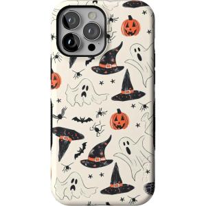 Casely iPhone 13 Pro Max Case | Falling for You | Plum Floral | Bold Protective Design | Compatible with MagSafe(Feeling Witchy | Haunted Halloween)