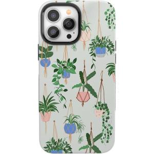 Casely iPhone 13 Pro Max Case | Falling for You | Plum Floral | Bold Protective Design | Compatible with MagSafe(Hanging Around | Potted Plants Floral)