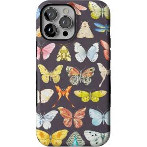 Casely iPhone 13 Pro Max Case | Falling for You | Plum Floral | Bold Protective Design | Compatible with MagSafe(Midnight Monarch | Jenna Palek x Casely)