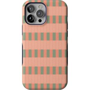 Casely iPhone 13 Pro Max Case | Falling for You | Plum Floral | Bold Protective Design | Compatible with MagSafe(Palm Beach | Grand Cabana)