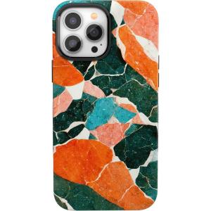 Casely iPhone 13 Pro Max Case | Falling for You | Plum Floral | Bold Protective Design | Compatible with MagSafe(Yes  of Quartz! | Sculpted Marble)