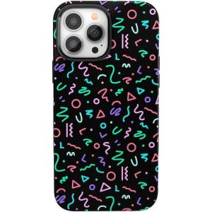 Casely iPhone 13 Pro Max Case | Poppy Meadows | Pastel Floral | Bold Protective Design | Compatible with MagSafe(Always Vibing | Retro)