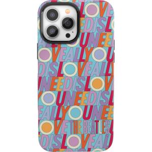 Casely iPhone 13 Pro Max Case | Poppy Meadows | Pastel Floral | Bold Protective Design | Compatible with MagSafe(Beatles | All You Need Is Love)