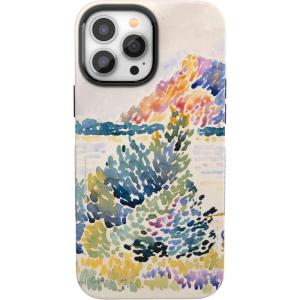 Casely iPhone 13 Pro Max Case | Poppy Meadows | Pastel Floral | Bold Protective Design | Compatible with MagSafe(Calm Waters | The Met Museum)