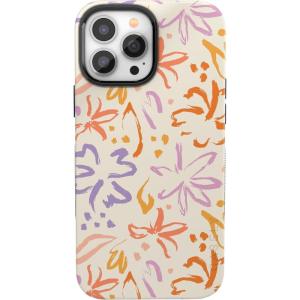 Casely iPhone 13 Pro Max Case | Poppy Meadows | Pastel Floral | Bold Protective Design | Compatible with MagSafe(Hibiscus Blooms | Hawaiian Floral)