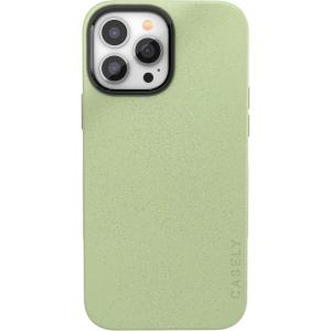 Casely iPhone 13 Pro Max Case | Poppy Meadows | Pastel Floral | Bold Protective Design | Compatible with MagSafe(Kiwi Kiss | Matcha Green Shimmer Glitter)