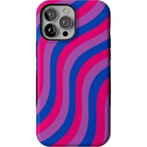 Casely iPhone 13 Pro Max Case | Poppy Meadows | Pastel Floral | Bold Protective Design | Compatible with MagSafe(Love Wins | Pride)