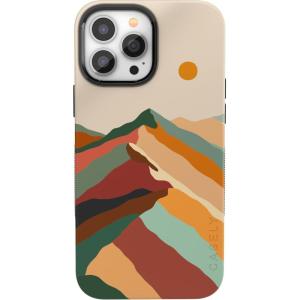 Casely iPhone 13 Pro Max Case | Poppy Meadows | Pastel Floral | Bold Protective Design | Compatible with MagSafe(Magic Mountain | Colorblock)