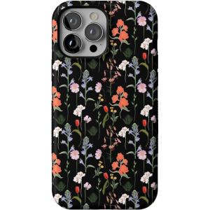 Casely iPhone 13 Pro Max Case | Poppy Meadows | Pastel Floral | Bold Protective Design | Compatible with MagSafe(Secret Garden | Mixed Floral)