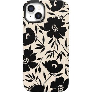 Casely iPhone 14 Plus Case | Coquette Girlie | Pastel Bows | Bold Protective Design | Compatible with MagSafe(Dark Fantasy | Contrast Floral)
