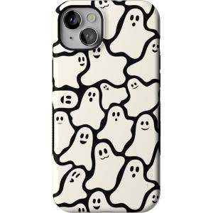 Casely iPhone 14 Plus Case | Coquette Girlie | Pastel Bows | Bold Protective Design | Compatible with MagSafe(Don’t Ghost Me | Halloween)