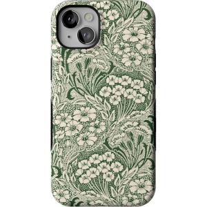 Casely iPhone 14 Plus Case | Coquette Girlie | Pastel Bows | Bold Protective Design | Compatible with MagSafe(Mystic Meadow | Green Gardens)