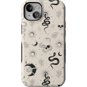Casely iPhone 14 Plus Case | Coquette Girlie | Pastel Bows | Bold Protective Design | Compatible with MagSafe(No Further Explanation | Snakes & Skulls)