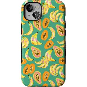 Casely iPhone 14 Plus Case | Coquette Girlie | Pastel Bows | Bold Protective Design | Compatible with MagSafe(Papaya Palms | Dippin’ Daisy’s Tropical Vacation)