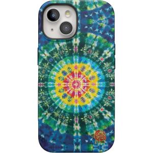 Casely iPhone 14 Plus Case | Coquette Girlie | Pastel Bows | Bold Protective Design | Compatible with MagSafe(Veneta Tapestry | Grateful Dead Tie Dye)