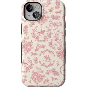 Casely iPhone 14 Plus Case | Coquette Girlie | Pastel Bows | Bold Protective Design | Compatible with MagSafe(Western Bloom | Jenna Palek x Casely)