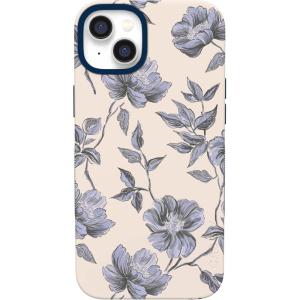 Casely iPhone 14 Plus Case | Opposites Attract | Day & Night Mountains | Bold Protective Design | Compatible with MagSafe(Ink & Iris | Vintage Floral)