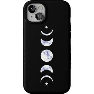 Casely iPhone 14 Plus Case | Opposites Attract | Day & Night Mountains | Bold Protective Design | Compatible with MagSafe(It’s Just a Phase | Marble Moon)
