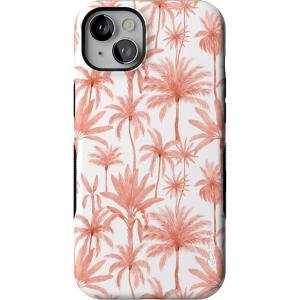 Casely iPhone 14 Plus Case | Opposites Attract | Day & Night Mountains | Bold Protective Design | Compatible with MagSafe(Perfect Paradise | Tropical Palm Tree Floral)