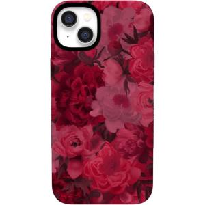 Casely iPhone 14 Plus Case | Opposites Attract | Day & Night Mountains | Bold Protective Design | Compatible with MagSafe(Romance Novel | Moody Floral)