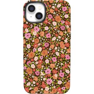 Casely iPhone 14 Plus Case | Opposites Attract | Day & Night Mountains | Bold Protective Design | Compatible with MagSafe(Rustic Roses | Boho Bouquet)