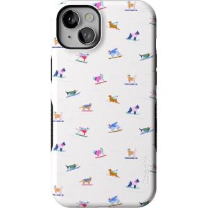 Casely iPhone 14 Plus Case | Powder Pups | Dog Sled | Bold Protective Design | MagSafe Compatible Design
