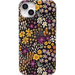 Casely iPhone 14 Plus Case | Van Gogh | Sunflowers Floral | Compatible with MagSafe | Classic Ultra Thin Design(Falling for You | Plum Floral)