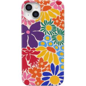 Casely iPhone 14 Plus Case | Van Gogh | Sunflowers Floral | Compatible with MagSafe | Classic Ultra Thin Design(Flower Patch | Multi-Color Floral)