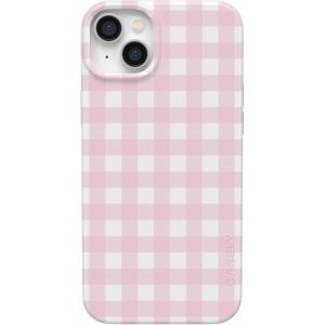 Casely iPhone 14 Plus Case | Van Gogh | Sunflowers Floral | Compatible with MagSafe | Classic Ultra Thin Design(Pink Plaid | Sunday Best)