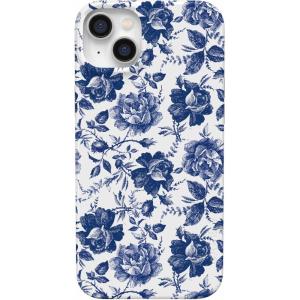 Casely iPhone 14 Plus Case | Van Gogh | Sunflowers Floral | Compatible with MagSafe | Classic Ultra Thin Design(Rose to Fame | Blue & White Floral)
