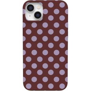 Casely iPhone 14 Plus Case | Van Gogh | Sunflowers Floral | Compatible with MagSafe | Classic Ultra Thin Design(Spotted in SoHo | Burgundy Polka Dot)