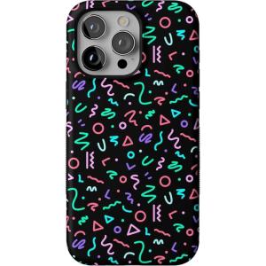 Casely iPhone 15 Pro Max Case | All The Fun Things | Fun on Weekdays | Bold Protective Design | Compatible with MagSafe(Always Vibing | Retro)