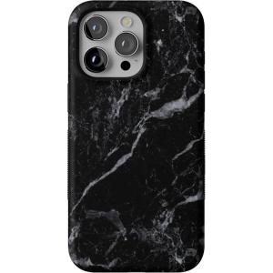 Casely iPhone 15 Pro Max Case | All The Fun Things | Fun on Weekdays | Bold Protective Design | Compatible with MagSafe(Black Pearl | Classic Black Marble)