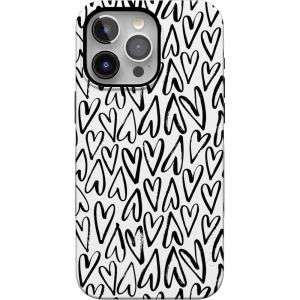 Casely iPhone 15 Pro Max Case | All The Fun Things | Fun on Weekdays | Bold Protective Design | Compatible with MagSafe(Heart Throb | Endless Hearts)