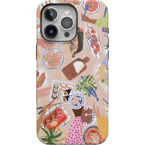 Casely iPhone 15 Pro Max Case | All The Fun Things | Fun on Weekdays | Bold Protective Design | Compatible with MagSafe(Picnic Party | Painted Collage)