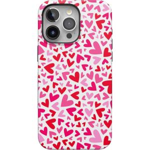 Casely iPhone 15 Pro Max Case | All The Fun Things | Fun on Weekdays | Bold Protective Design | Compatible with MagSafe(XOXO | Pink Candy Hearts)